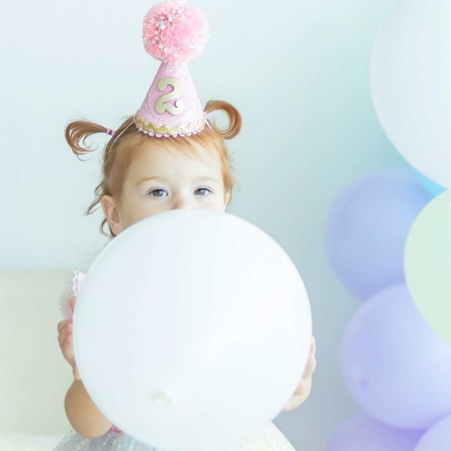 Glitter Fabric Party Hat - Pink